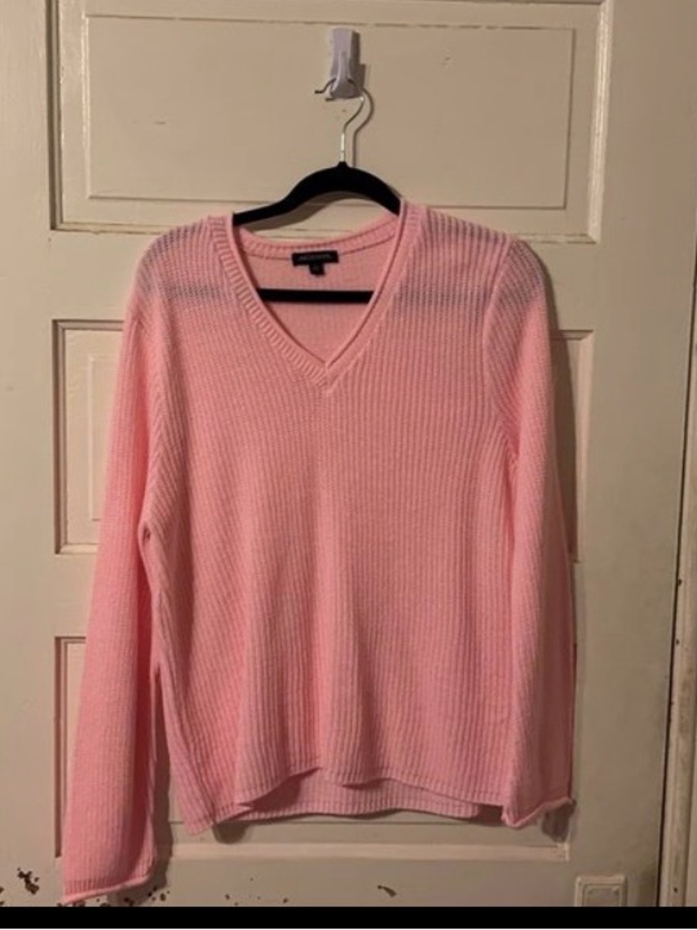 Pink v neck sweater
